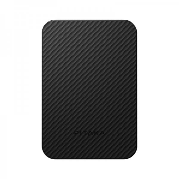 Pitaka MagSafe Powerbank Aramid Fiber 5000 mAh Sort/Grå Twill