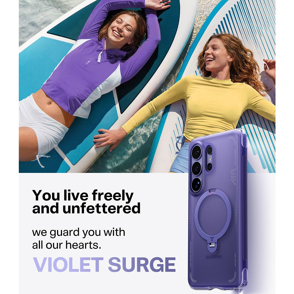 Torras Samsung Galaxy S26 Ultra Cover Ostand Q3 Air Violet Surge