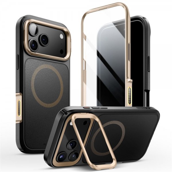 Supcase iPhone 17 Pro Cover Ares Flip MagSafe Guld