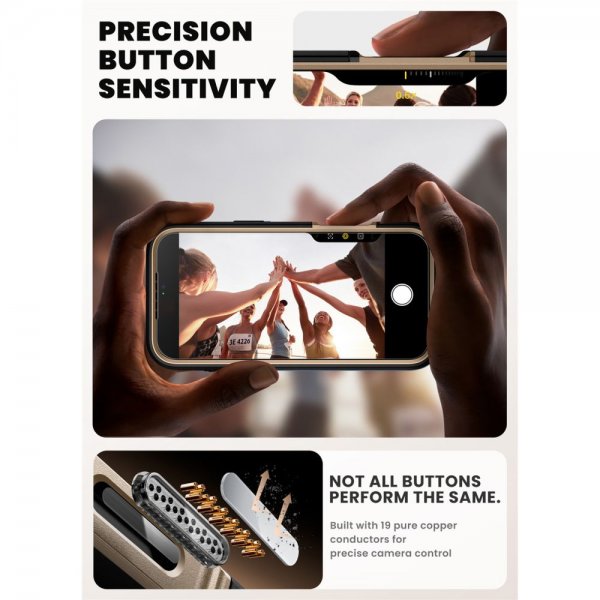 Supcase iPhone 17 Pro Cover Ares Flip MagSafe Guld