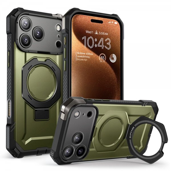 Supcase iPhone 17 Pro Cover UB Grip MagSafe Grøn