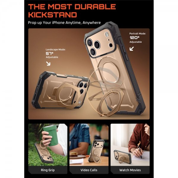 Supcase iPhone 17 Pro Cover UB Grip Pro MagSafe Guld
