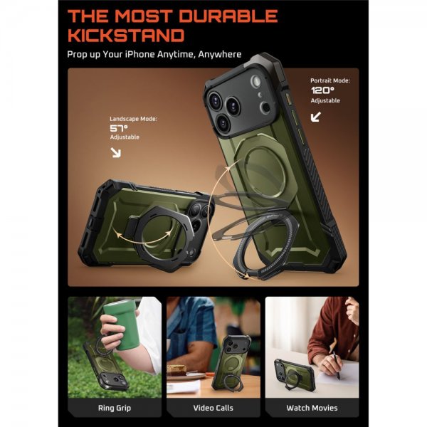 Supcase iPhone 17 Pro Max Cover UB Grip MagSafe Grøn