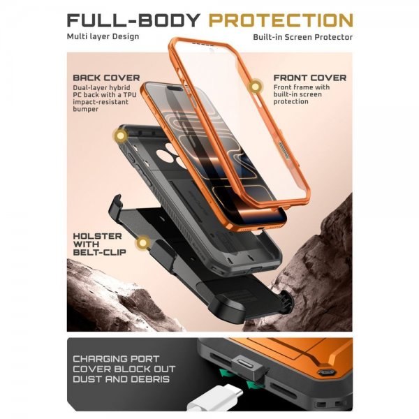 Supcase iPhone 17 Pro Cover UB Pro Orange