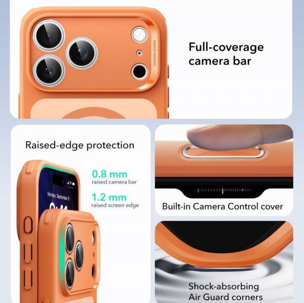 ESR iPhone 17 Pro Max Cover Classic Hybrid MagSafe Orange