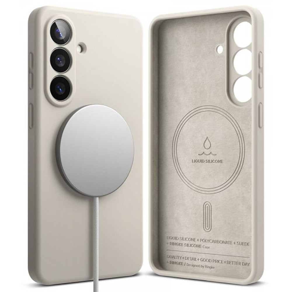 Ringke Samsung Galaxy S26 Plus Cover Silikone Magnetic Beige