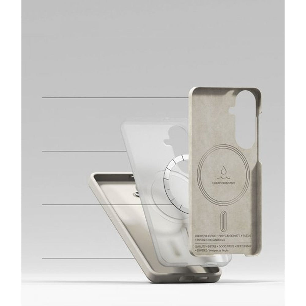 Ringke Samsung Galaxy S26 Cover Silikone Magnetic Beige