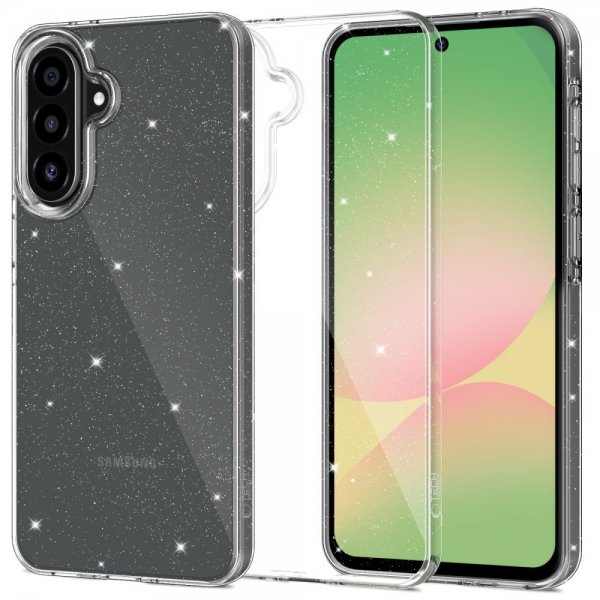 Tech-Protect Samsung Galaxy A57 Cover FlexAir Transparent Glitter