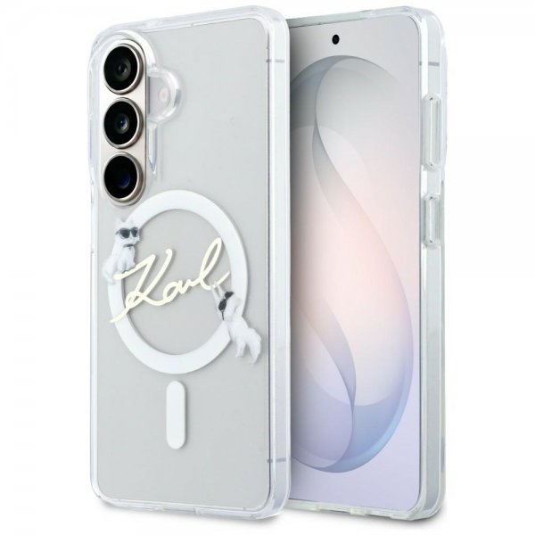 Karl Lagerfeld Samsung Galaxy S26 Plus Cover Script MagSafe Transparent