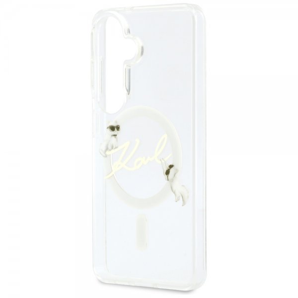 Karl Lagerfeld Samsung Galaxy S26 Plus Cover Script MagSafe Transparent