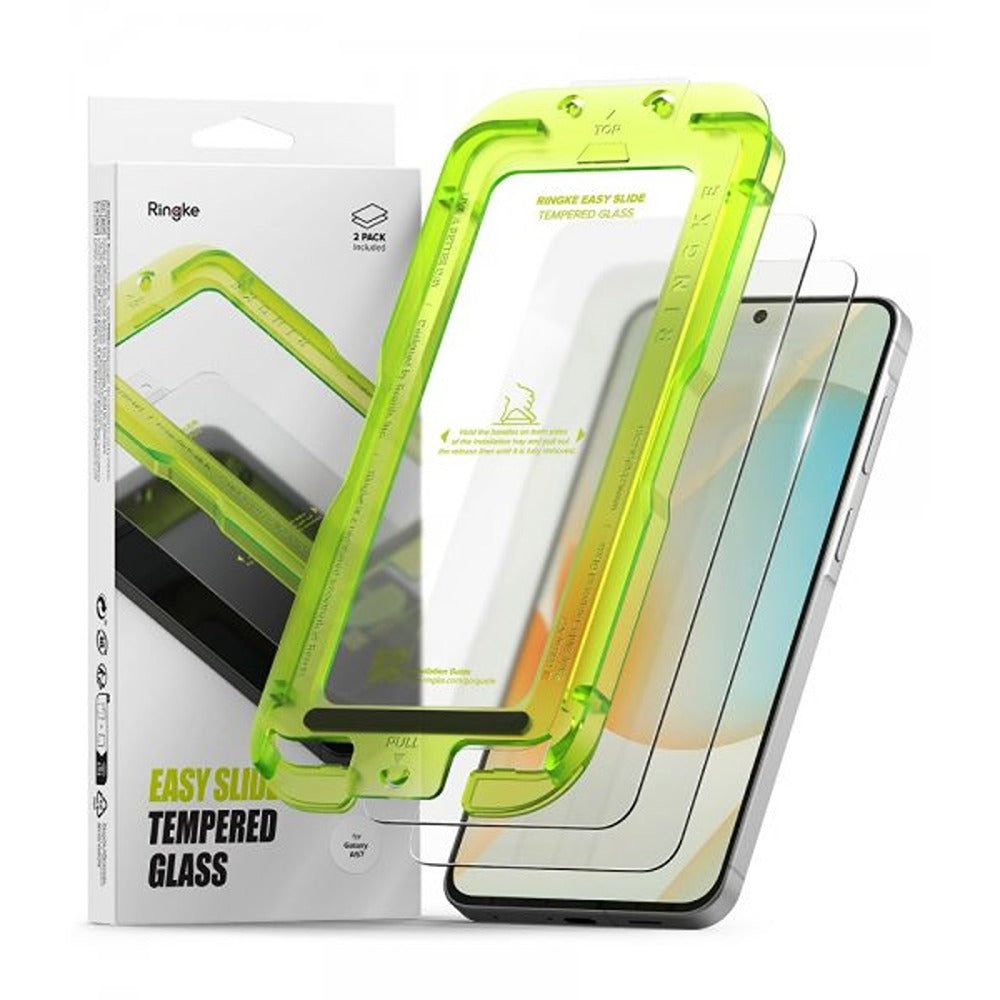Ringke Samsung Galaxy A57 Skærmbeskyttelse Easy Slide 2-pak
