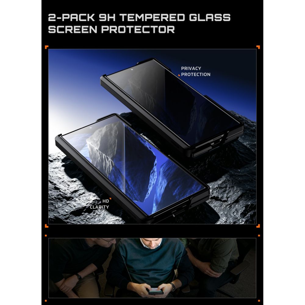 Supcase Samsung Galaxy Z Fold 8 Ultra Cover Aero MagSafe Kulfiber Sort