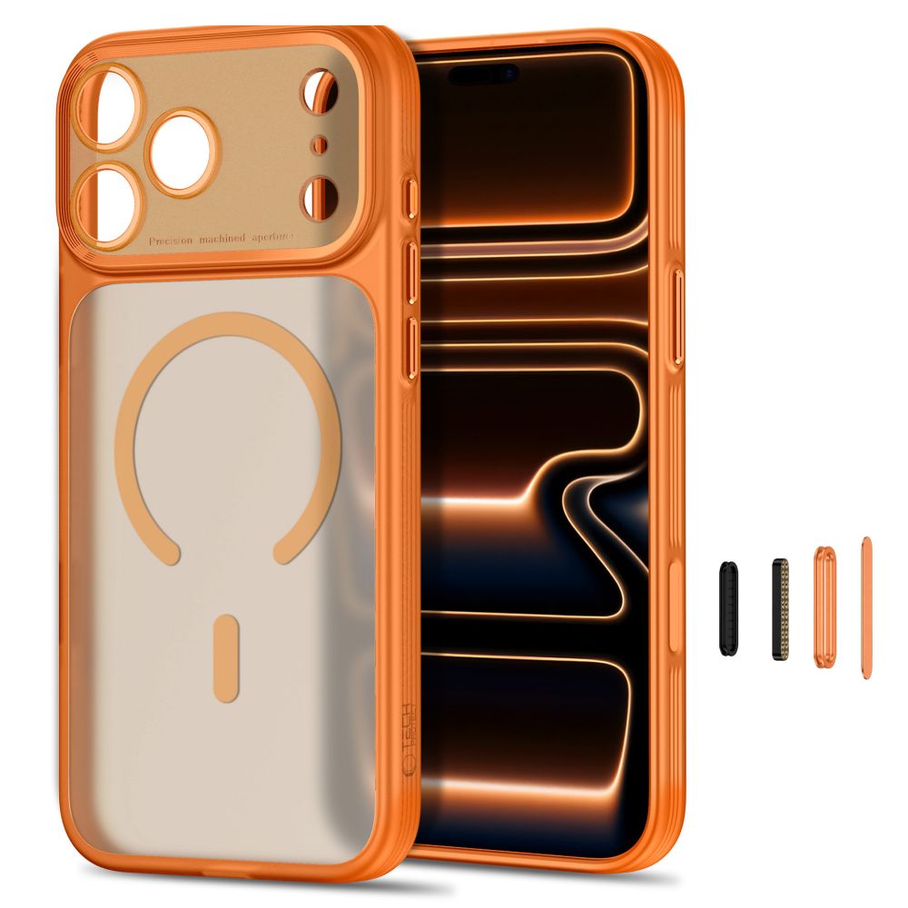 Tech-Protect iPhone 17 Pro/iPhone 18 Pro Cover MagPrime MagSafe Mat Orange