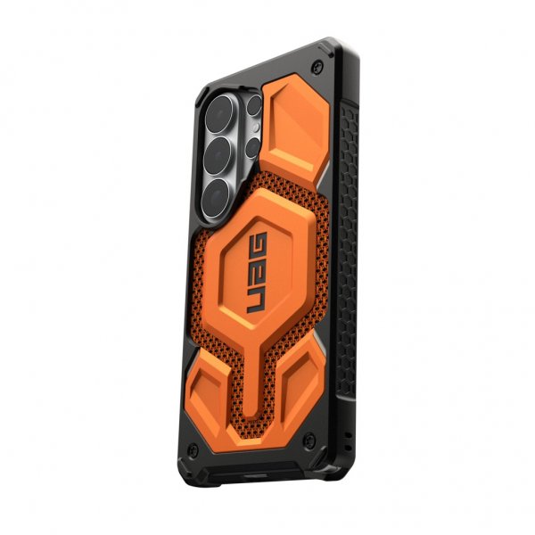 Urban Armor Gear (UAG) Samsung Galaxy S26 Ultra Cover Monarch Pro Kevlar MagSafe Burnt Orange