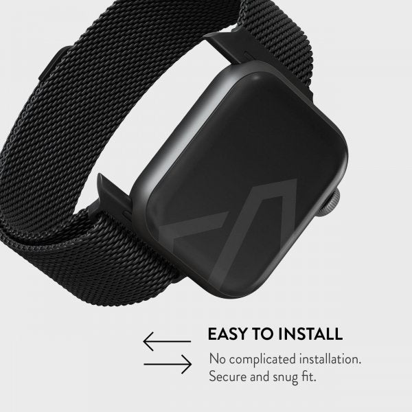 Burga Apple Watch 38/40/41/42mm Rem Metal Mesh Sort