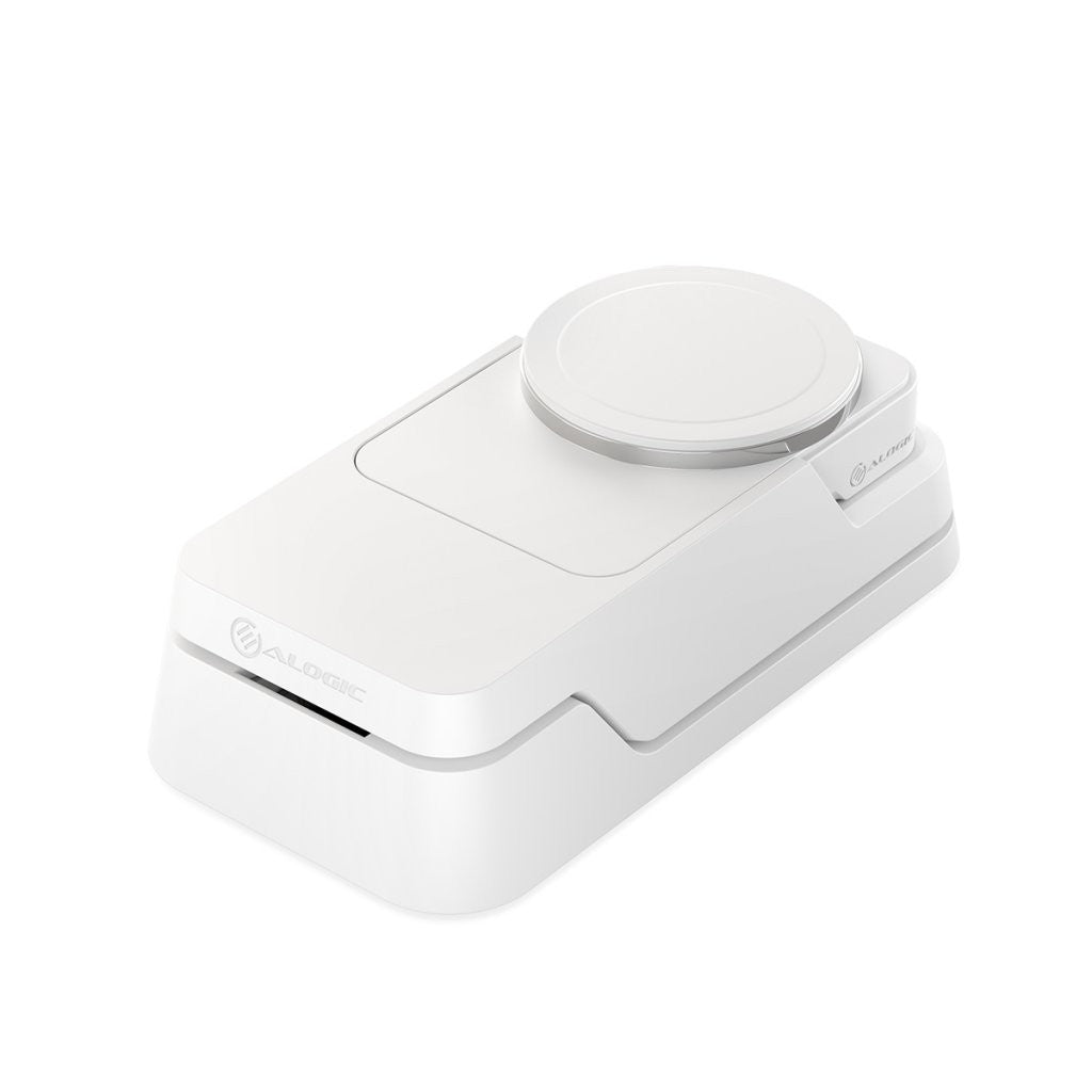 Alogic Matrix Ultimate 3-in-1 Trådløs oplader med Powerbank MagSafe Hvid