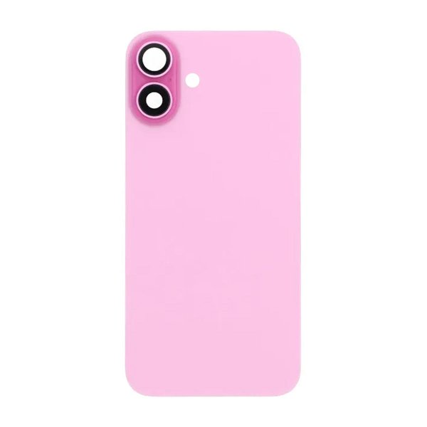 iPhone 16 Plus Bagside Glas med Magnet og Kameralinse - Rosa