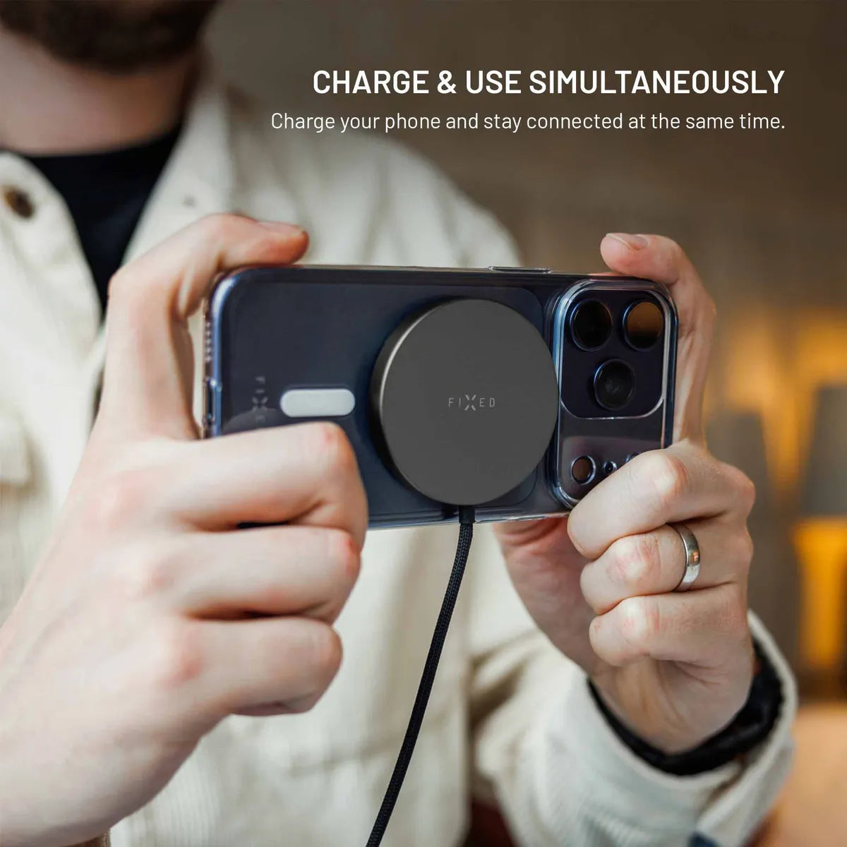 Fixed Trådløs oplader MagPad Slim Qi2.2 25W