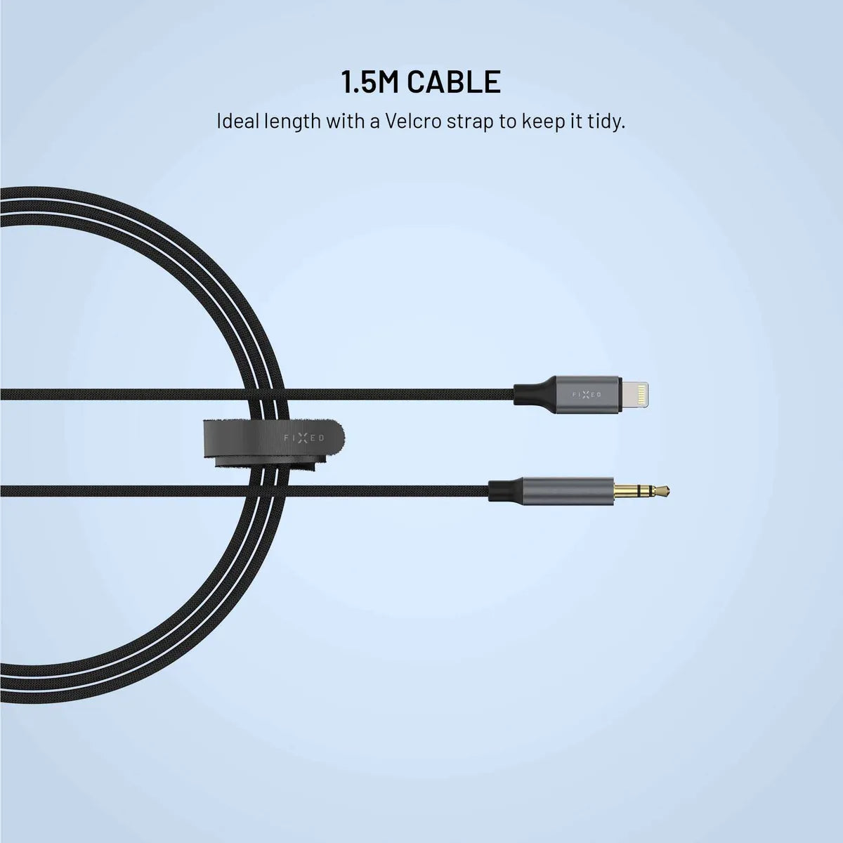 Fixed Lydkabel Link Premium Lightning til 3.5mm 1.5m