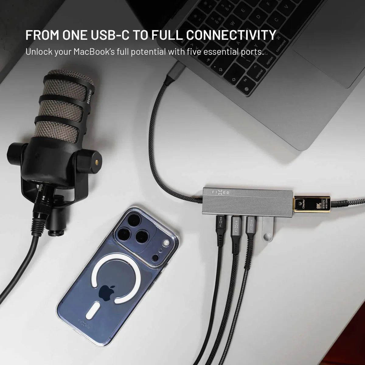 Fixed USB-hub Hub Core 5in1 4K/60Hz 100W