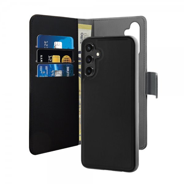Puro Samsung Galaxy A25 Cover Wallet Detachable 2-i-1 Sort