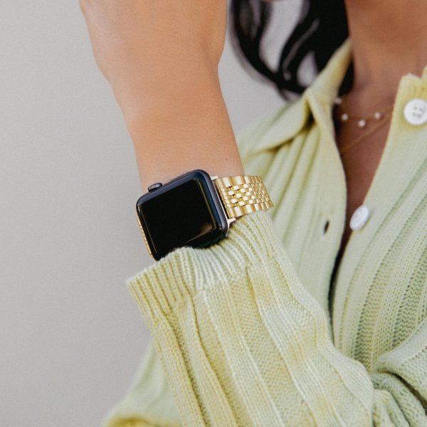 Burga Apple Watch 38/40/41/42mm Rem Metal Guld