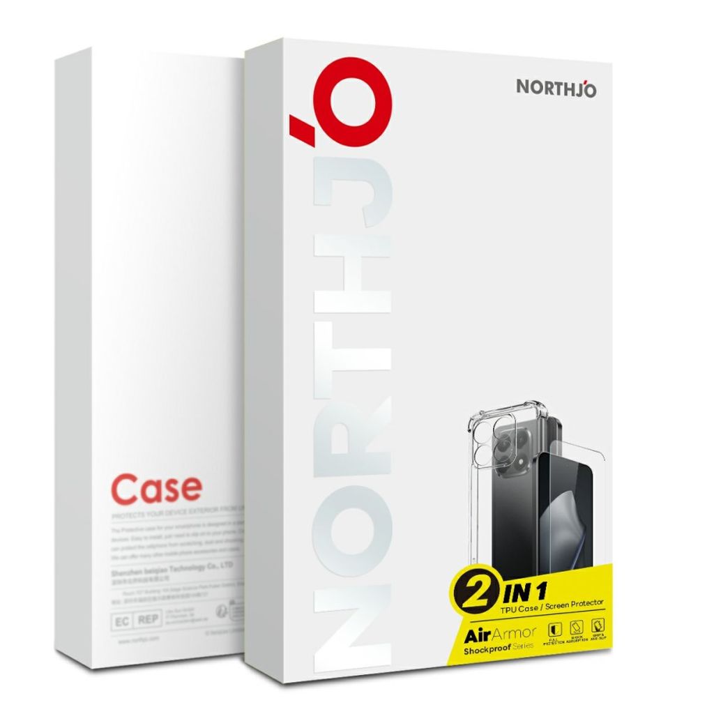 Northjo Xiaomi 17T Cover med Skærmbeskytter 2-i-1