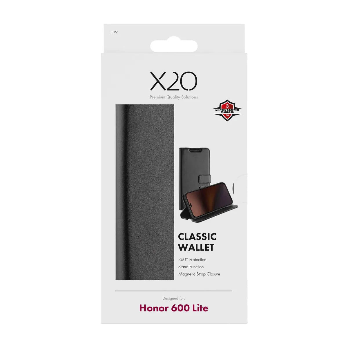 X2O Honor 600 Lite Etui Classic Wallet Sort