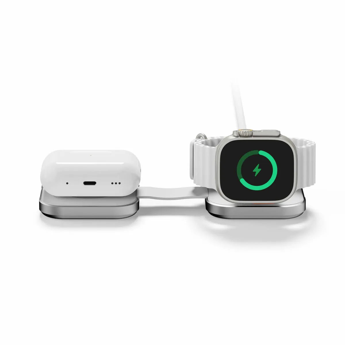 LINQ 2-i-1 Hopklappelig Trådløs oplader MagSafe