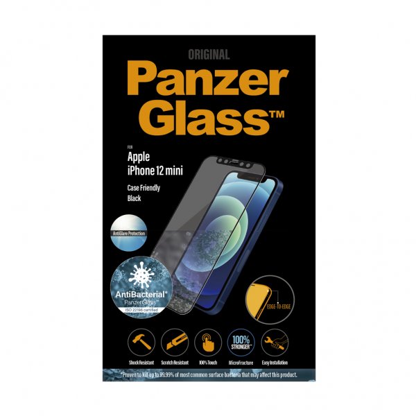 PanzerGlass iPhone 12/iPhone 12 Pro Skærmbeskyttelse Edge-to-Edge Anti-Glare