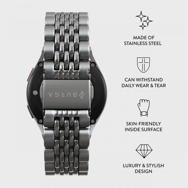 Burga Samsung Galaxy Watch 20mm Rem Metal Silver