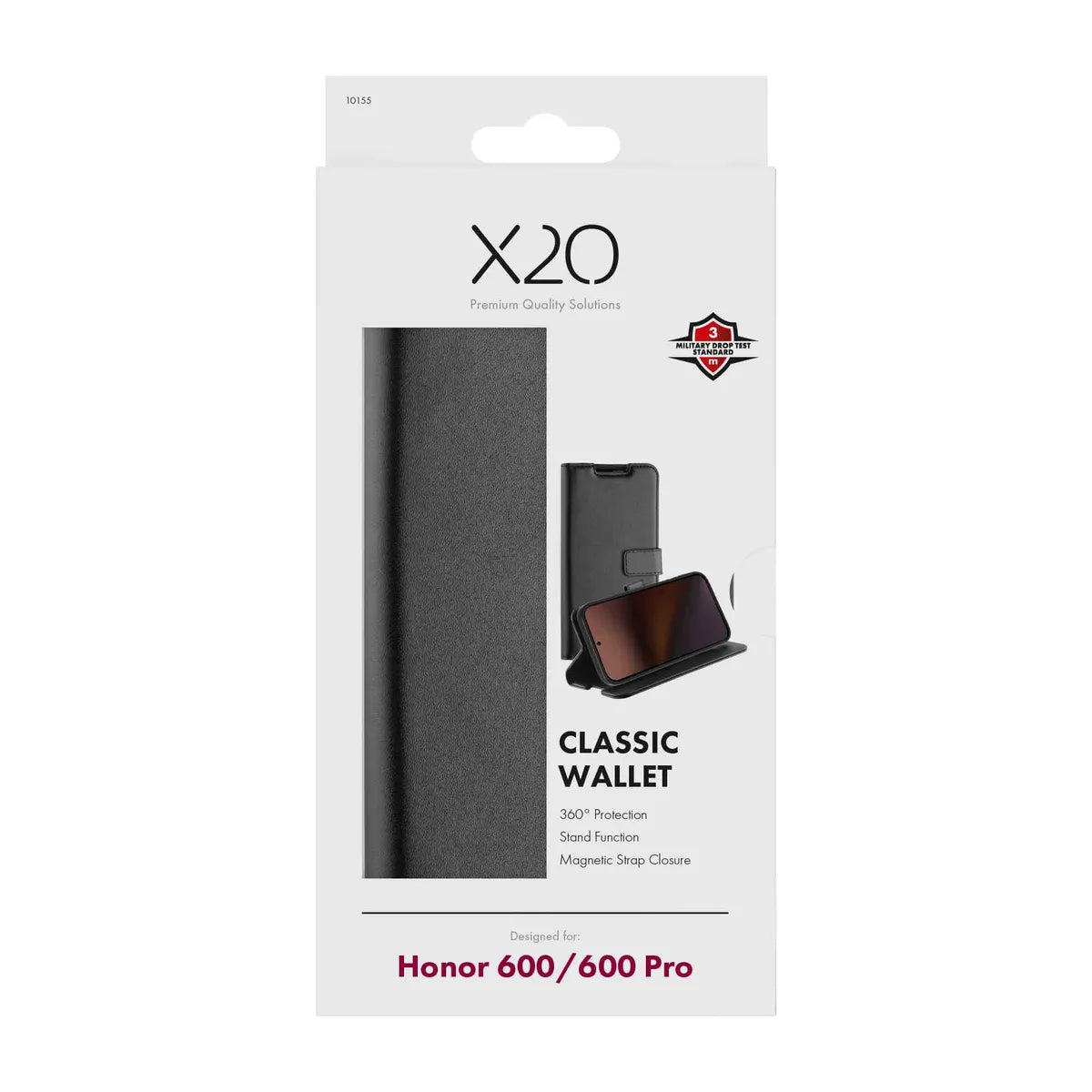 X2O Honor 600 Etui Classic Wallet Sort