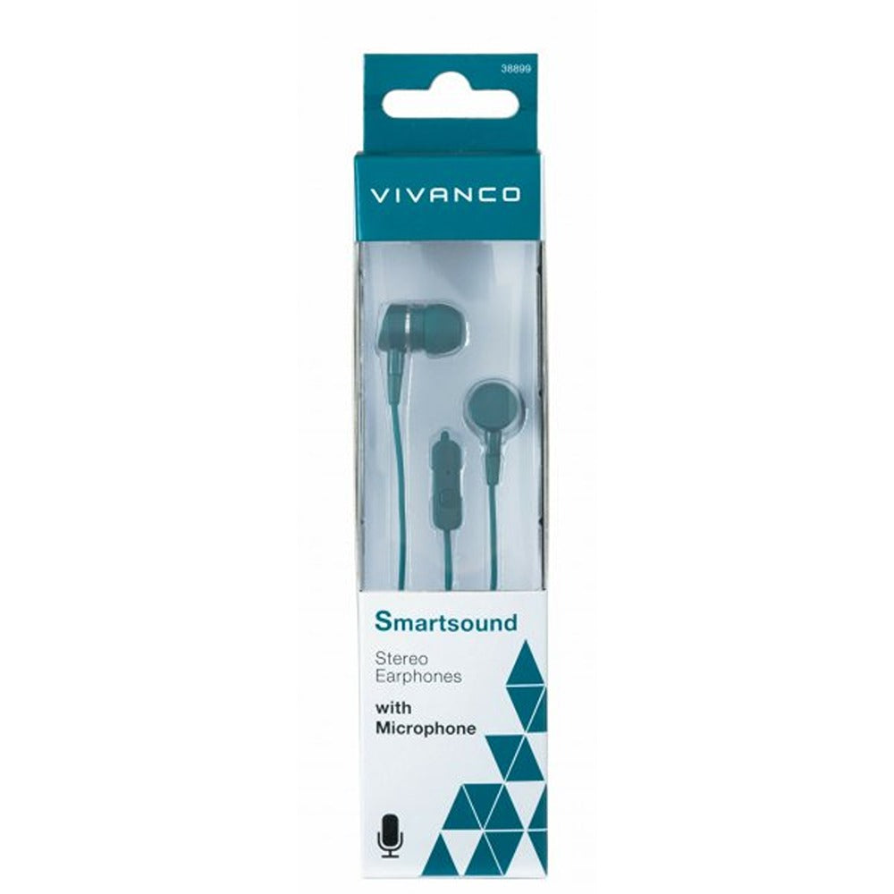 Vivanco Høretelefoner SmartSound In-Ear Plugin Headset 3.5mm Blå