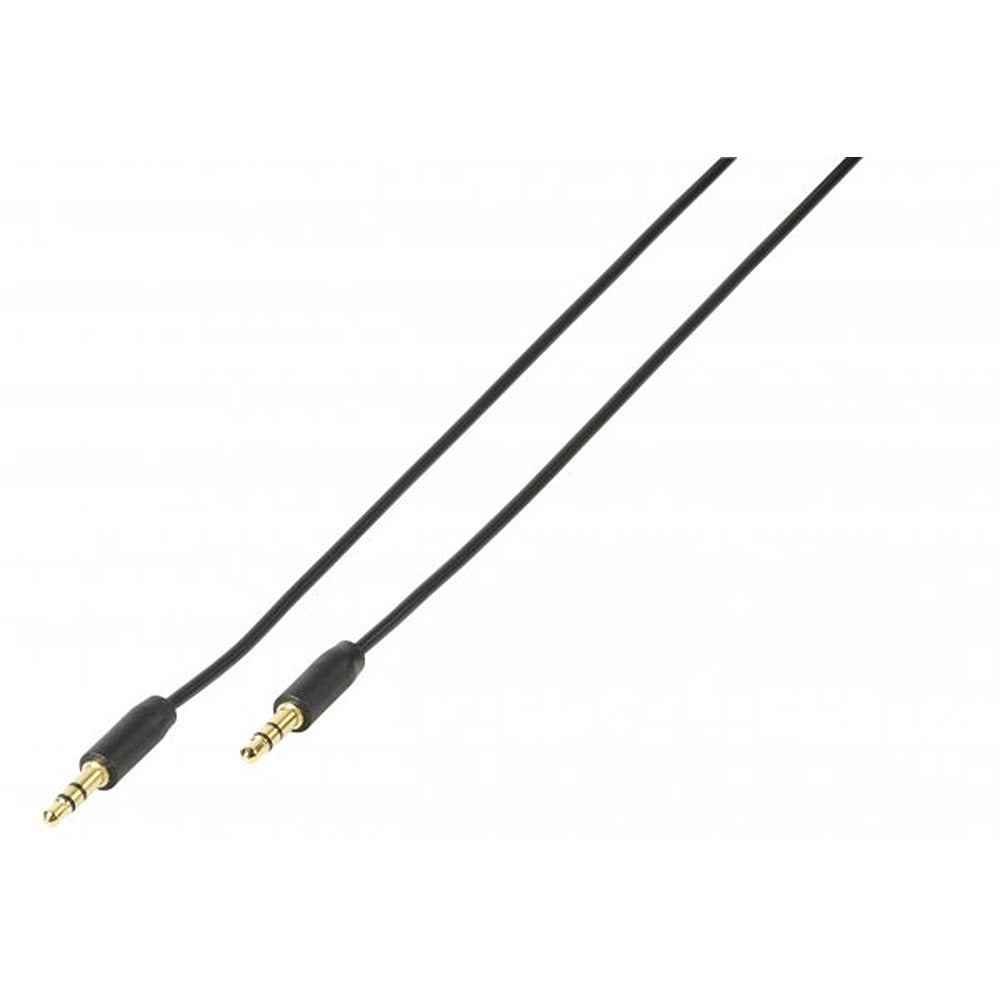 Vivanco fladt lydkabel 3.5mm han/han 1m
