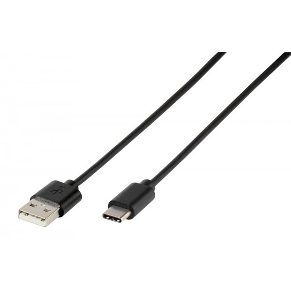 Vivanco Datakabel USB-A/USB-C 2m Sort