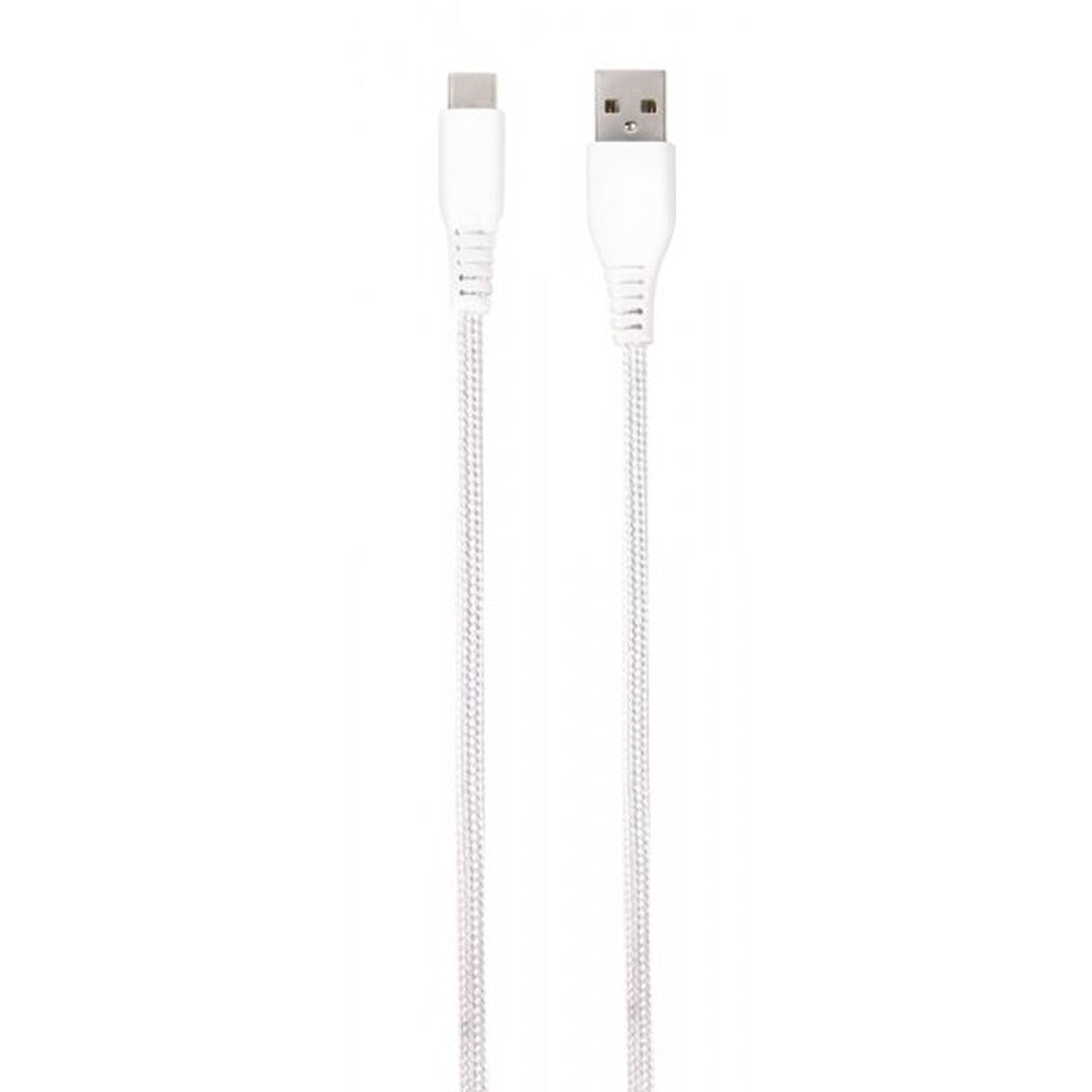 Vivanco Kabel Longlife Braided USB-A/USB-C 1.5m Hvid