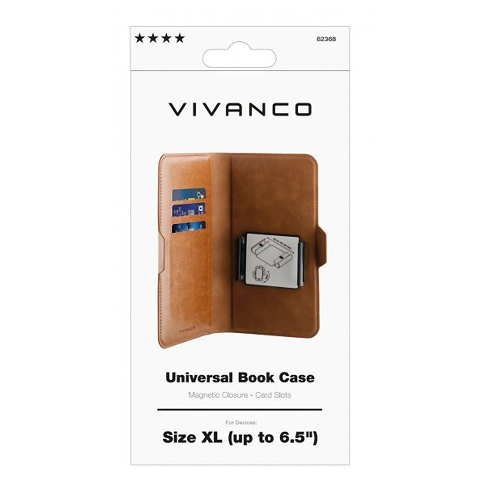 Vivanco Etui Universal Book Case XL Brun