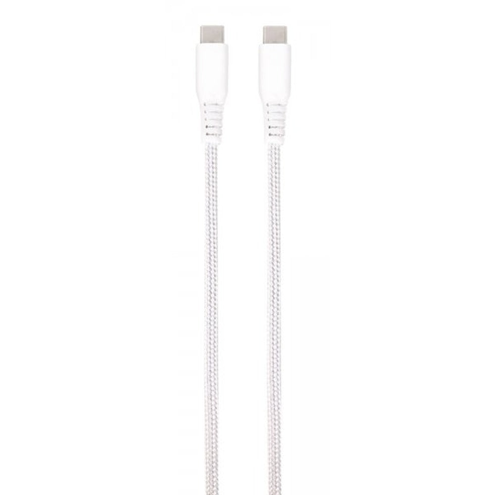 Vivanco Kabel Longlife Braided USB-C/USB-C 0.5m Hvid