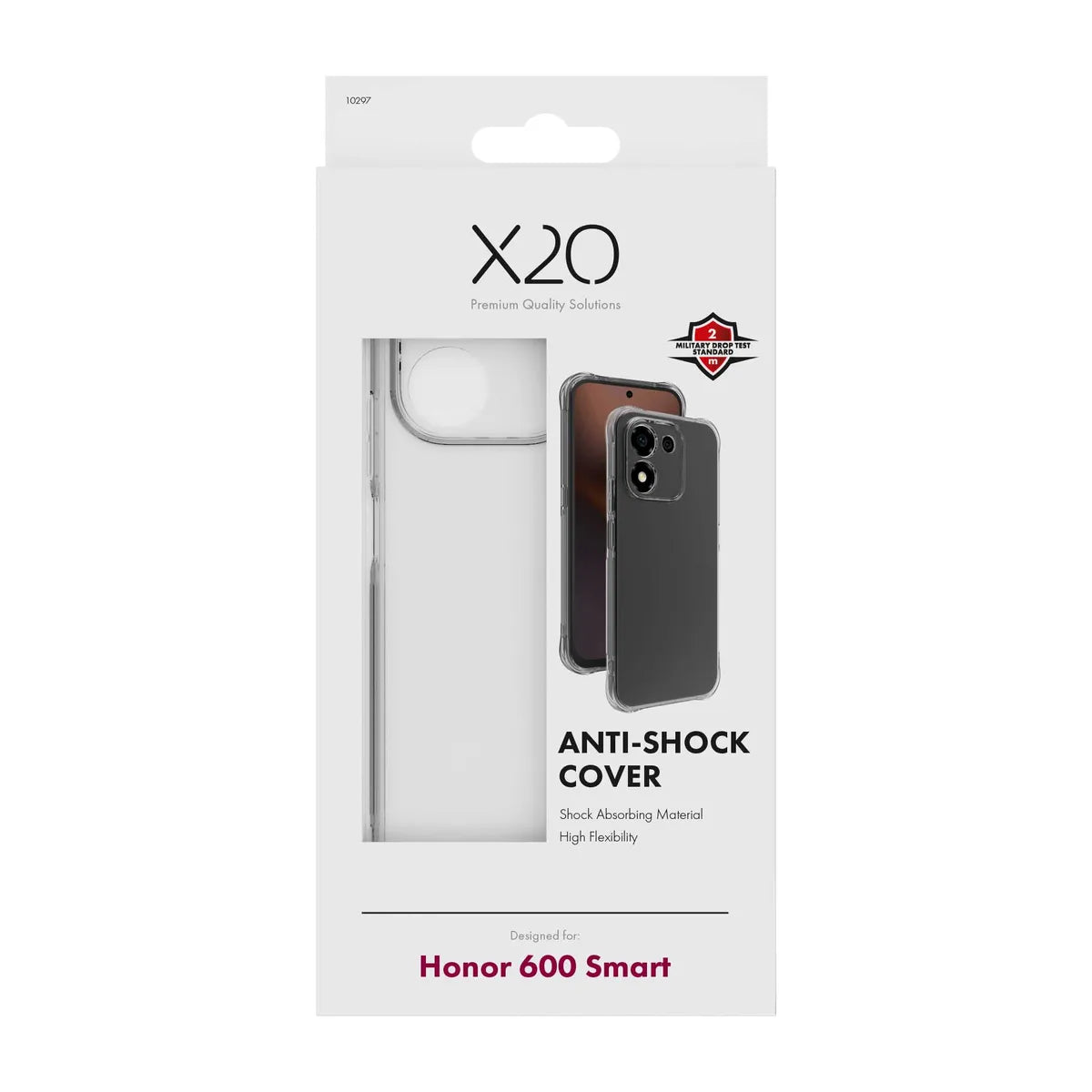 X2O Honor 600 Smart Cover Anti-Shock Klar