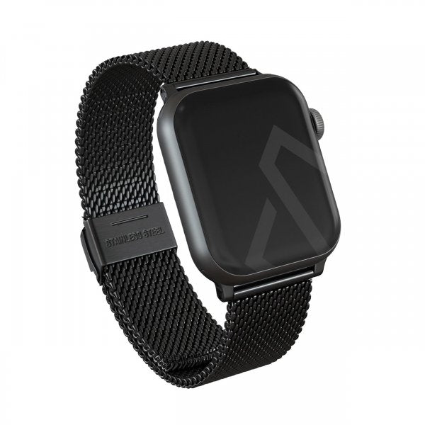 Burga Apple Watch 44/45/46mm/Ultra 49mm Armbånd Mesh Elegance Sort