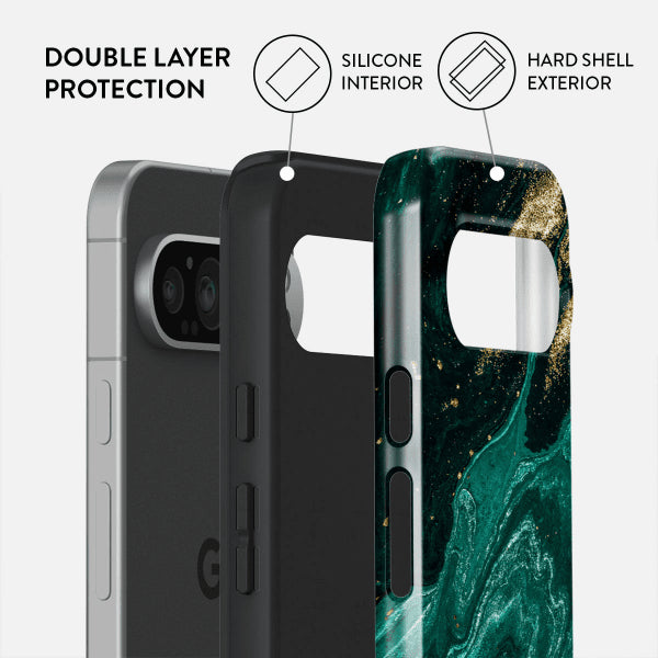 Burga Google Pixel 9 Pro XL Cover Tough Emerald Pool