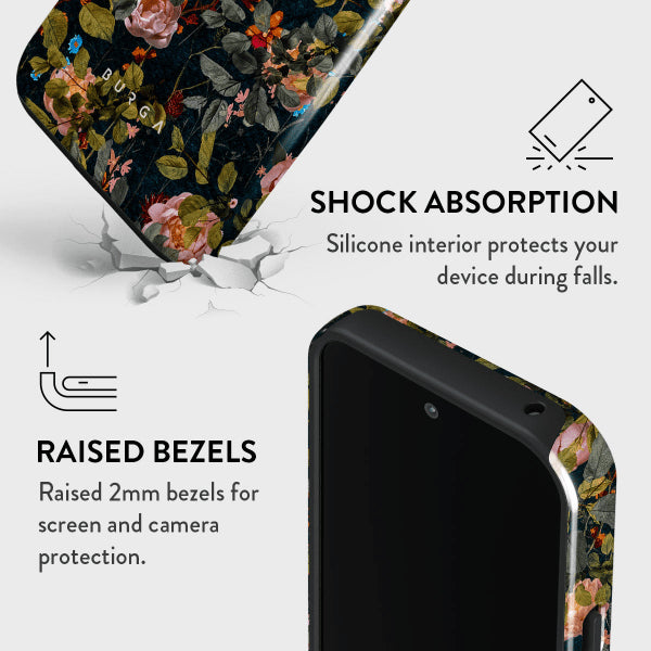 Burga Google Pixel 9/Pixel 9 Pro Cover Tough Bloomy Garden
