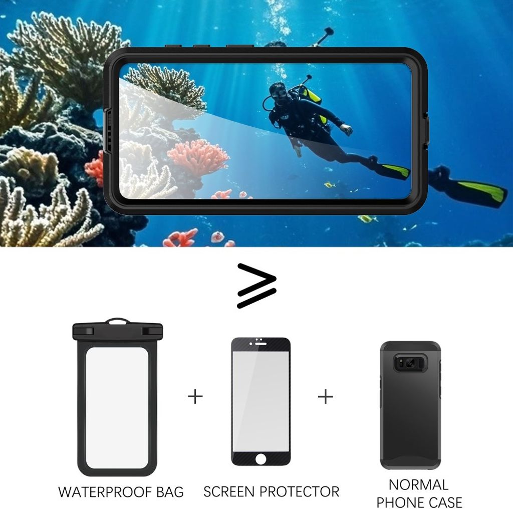 Redpepper Samsung Galaxy S26 Cover Vandtæt IP68 MagSafe Sort