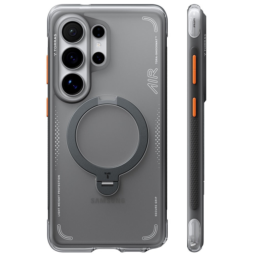 Torras Samsung Galaxy S26 Ultra Cover Ostand Q3 Air Shadow Black