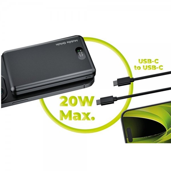 Mobile Origin 3-i-1 Powerbank 10.000 mAh MagSafe