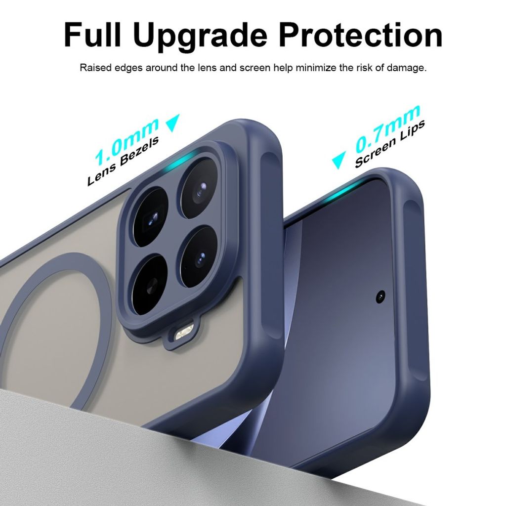 Xiaomi 17T Pro Cover Frostet MagSafe Blå