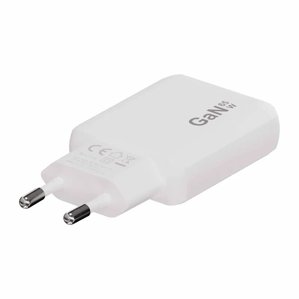 X2O 65W Dual Slim Hjemmeoplader-sæt USB-C/C GaN 1.5m Hvid