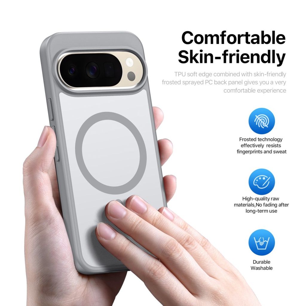 Dux Ducis Google Pixel 9/9 Pro/10/10 Pro/11/11 Pro Cover Yind Series MagSafe Grå