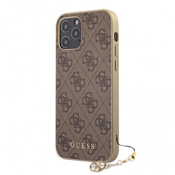 Guess iPhone 12 Pro Max Cover 4G Charms Brun
