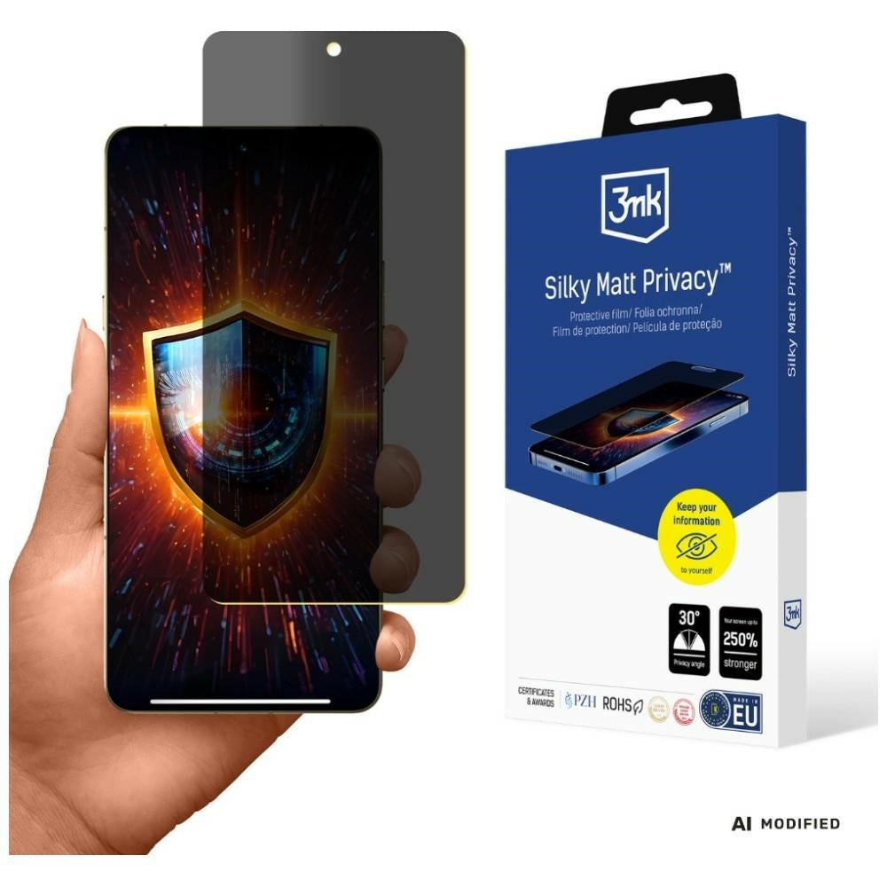 3mk Samsung Galaxy S26 FE Skærmbeskytter Silky Matt Privacy